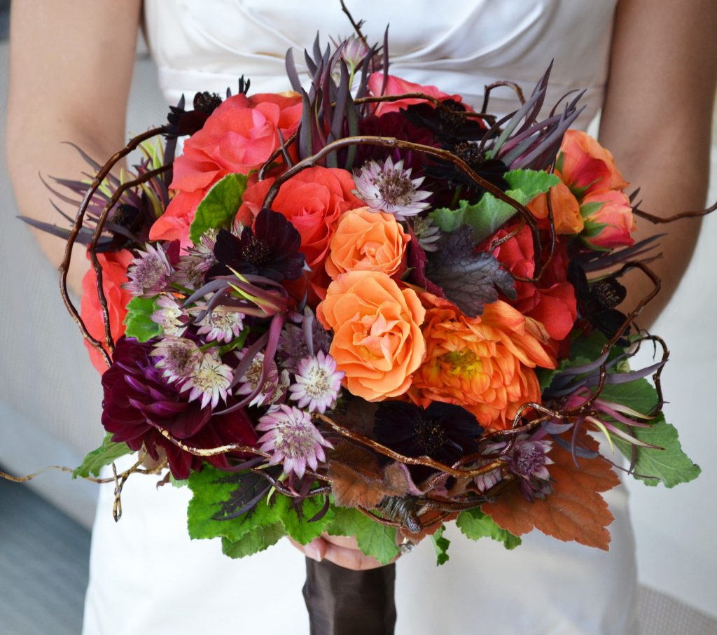 Fall wedding bridal bouquet