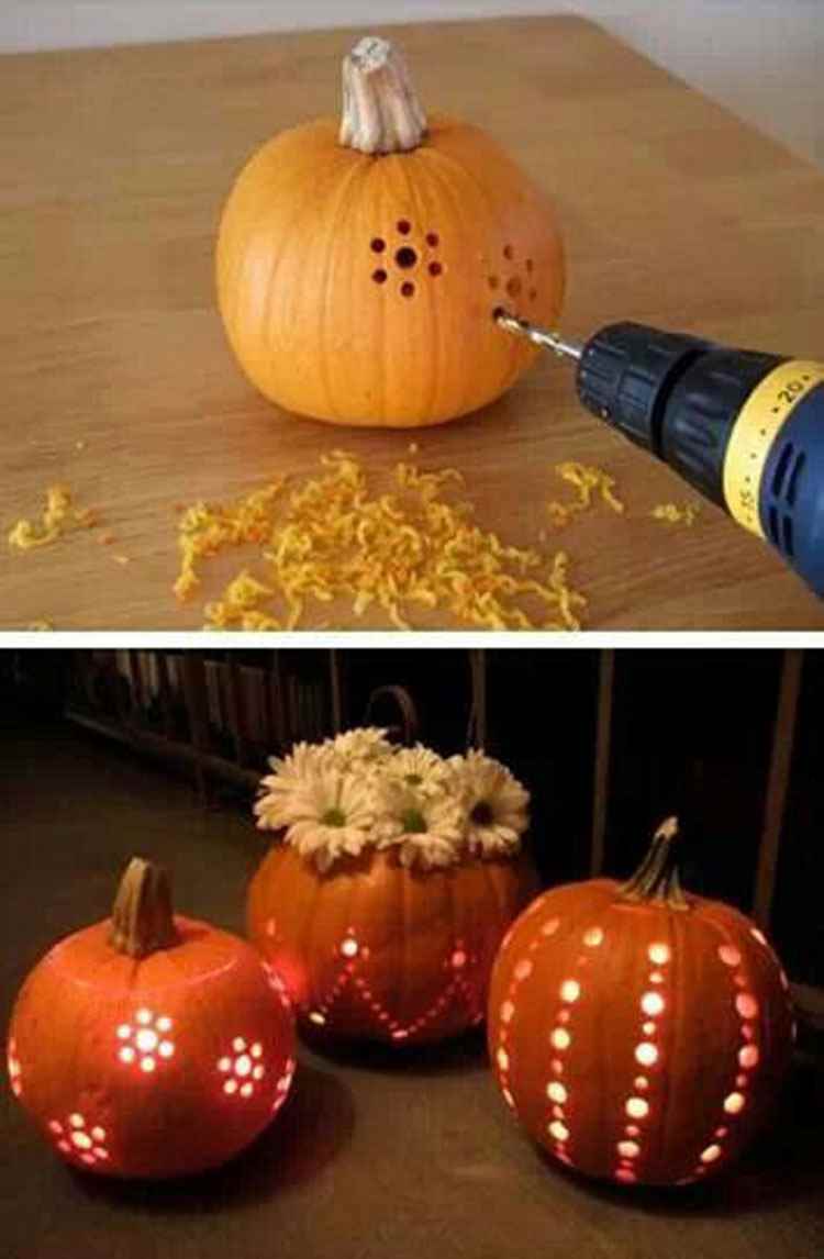 Patterned pumpkins for halloween