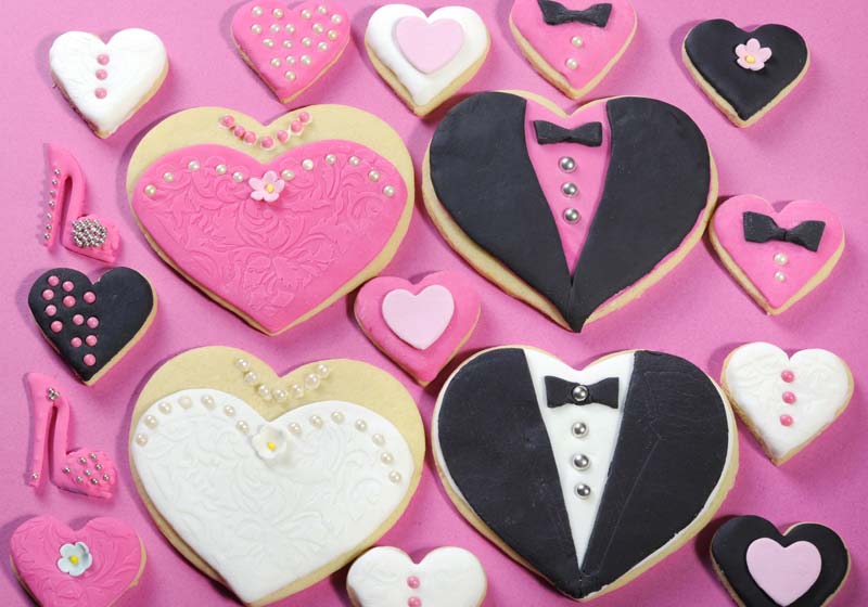 Love heart cookies